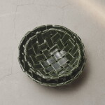 Ferm Living Keramická misa Plait Emerald Green 24 cm