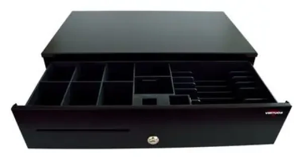 VIRTUOS SK-500-RJ10P10C / Pokladničná zásuvka / bez kábla / kovové držiaky bankoviek / čierna (EKN0101)