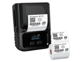 Phomemo Prenosná tlačiareň štítkov M120 čierna / 203 dpi / termotlačiareň / Bluetooth / USB-C (M120-BK)