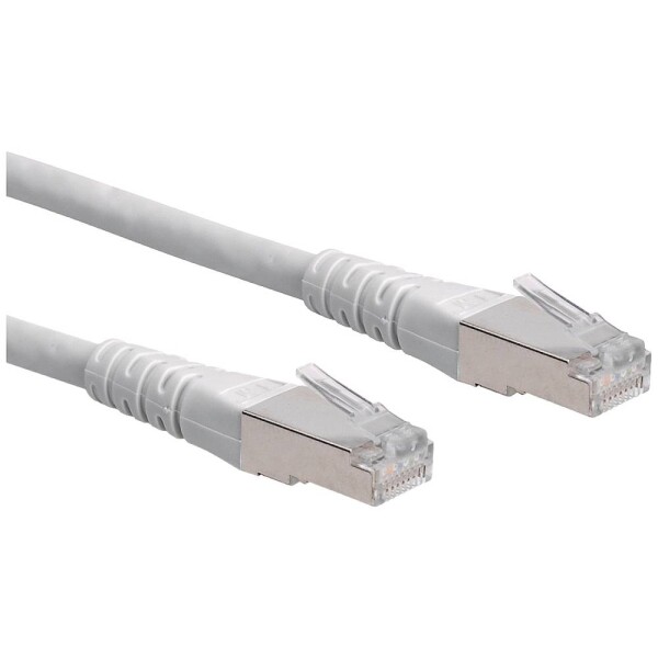 Roline 21.15.0830 RJ45 sieťové káble, prepojovacie káble CAT 6 S/FTP 0.50 m sivá dvojžilový tienený 1 ks; 21.15.0830