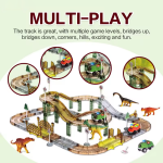 Mamido Mamido Dinosauria dráha s elektrickým autíčkom 84 dielov v krabici