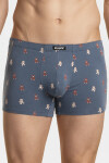 Pánske boxerky 2MH-061 2-pack Dark Blue / Jeans Pattern - Atlantic XL modrá/potisk