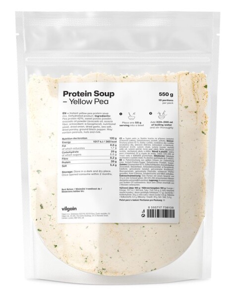 Vilgain Proteínová polievka – hrachová 550 g