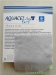 AQUACEL Ag+ Extra krytie na rany 15x15 cm, 5ks