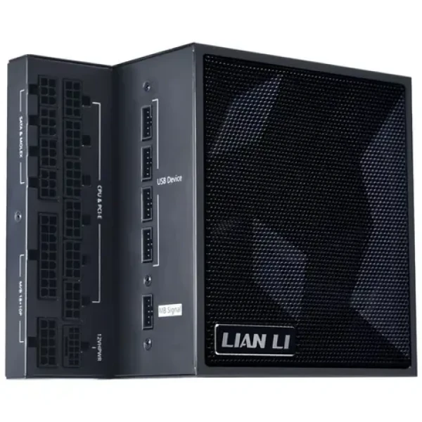 Lian Li EDGE EG01000 čierna / PC Zdroj / 1000 W / USB hub / 120mm ventilátor / modulárny / PFC / 80PLUS Platinum (EG1000 BLACK)