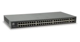 LevelOne Switch 48x FE/2x GE 19" kovový / Switch / Unmanaged / 2x SFP Combo / 13,6 Gbit/s / Jumbo Frame (FGU-5021)