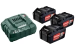 Metabo 685049000 Sada nabíjačka ASC 55 + 3x batéria / 18V / 3x4.0Ah / Li-ion (685049000)