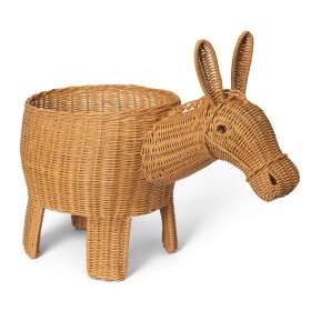 Ferm LIVING Úložný ratanový kôš Donkey Braided Natural