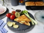Breville VST082X čierna / Sendvičovač / 850 W / 2 hrianky / Duraceramic povrch (VST082X)