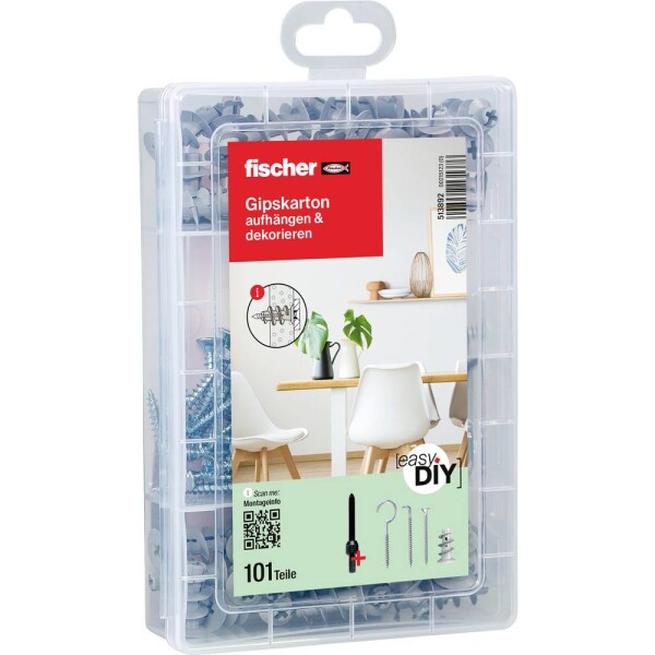 Fischer box s výberom hmoždiniek 513892 101 dielov; 513892
