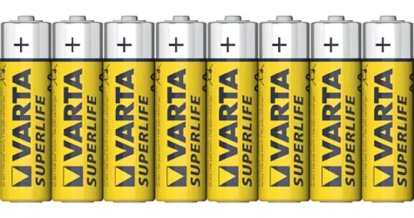 Varta Superlife AA / Batéria / 1,5V / zinko-uhlíková / 8 ks / fólia (4008496206612)