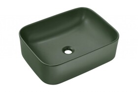 COMAD - Umývadlo na dosku KAMA 50, zelená mat 5907611655252