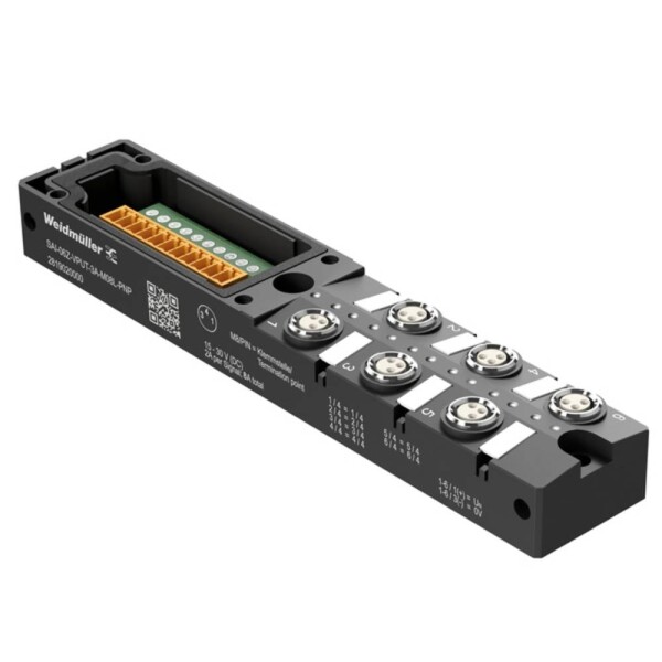 Weidmüller SAI-06Z-VPUT-3A-M08L-PNP rozdeľovač a adaptér pre senzory - aktory, 2819020000, piny: 3, 1 ks; 2819020000