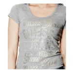 GUESS tričko Cheryl Logo Tee sivé XS Sivá