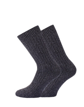 WiK 20599 Nórske pánske ponožky A'2 39-46 grafit 39-42