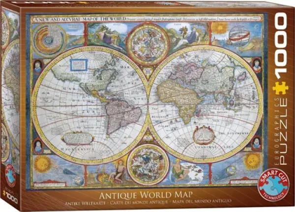 EUROGRAPHICS Puzzle Starodávna mapa sveta
