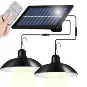 R2 Invest Solárne pouličné osvetlenie - dvojitá lampička + ovládač