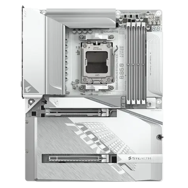 GIGABYTE AORUS B850 STEALTH ICE / B850 / 4X DDR5 / 1x 5GLAN / Wi-Fi 7 / ATX (B850 A STEALTH ICE)