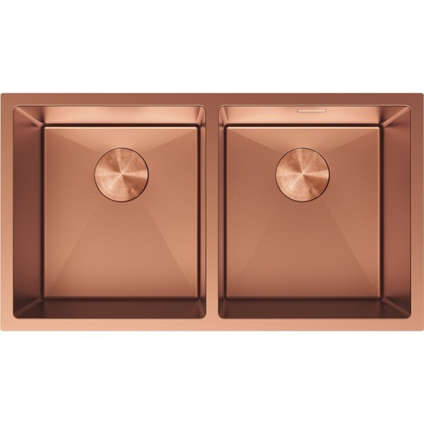 MEXEN - Binox oceľový drez 2-bowl 800 x 450 mm, meď 6421802000-65