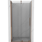 MEXEN/S - Velár posuvné sprchové dvere 70, transparent, ružové zlato 871-070-000-01-60