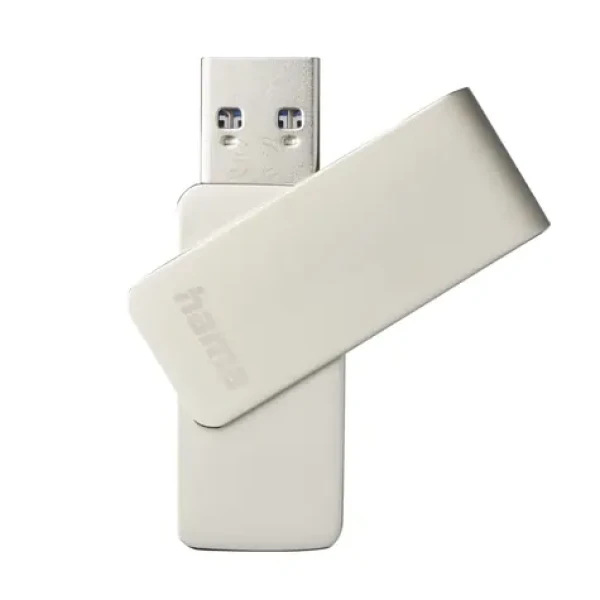 HAMA USB flash disk Rotate Pro strieborná / USB 3.0 / 128 GB / 100 MB/s (182486)