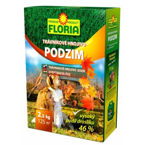 AGRO FLORIA Jesenné trávnikové hnojivo 2,5 kg