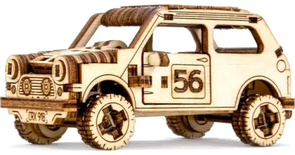 Wooden City 3D Drevené puzzle Superfast Rally Car 1/98 dielikov/od 8 rokov