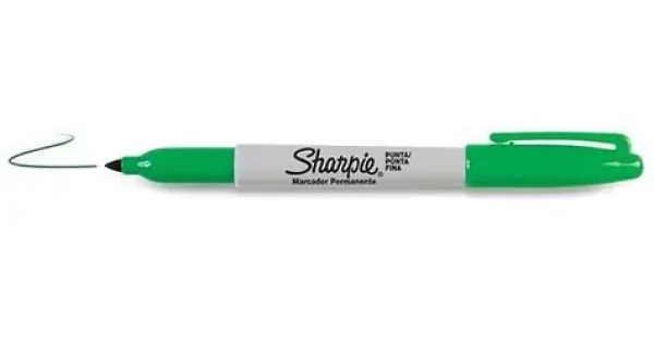 Sharpie Fine Popisovač permanentný zelená / okrúhly hrot F / 12ks (S0810960)