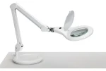 Maul Makro biela / Lupová stolná LED lampa / 3 dioptrie / 660 lm / výškovo nastaviteľná (8263602)
