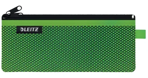 Leitz Wow zelená / Dvojité textilné vrecko / Veľkosť L / Sieťovina, nylon / 230 × 150 mm (40130054)