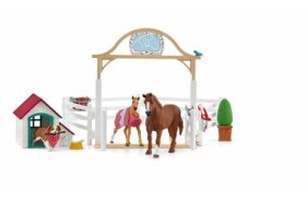 Schleich Horse Club 42458 Hosťujúci kone, Hannah s fenkou Ruby