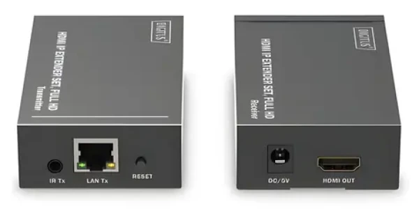 Digitus HDMI IP extender set čierna / Full HD / KVM / do 120 m / CAT6 (DS-55517)
