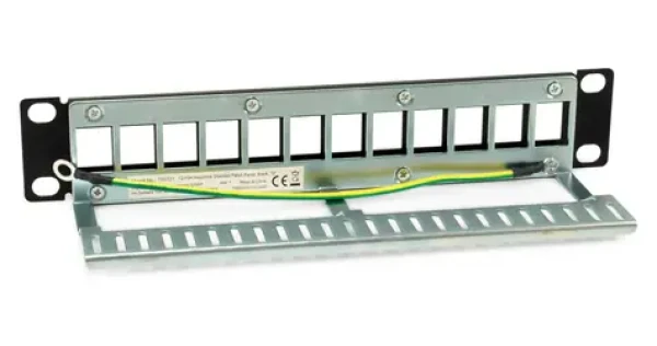 Equip / Patch panel / 10" / 12 portov Keystone / FTP tienený / 1U / čierna (769331)