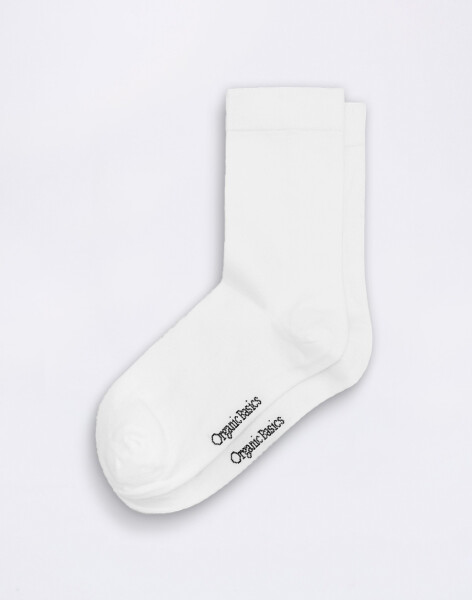 Organic Basics Core Crew Socks 2-pack White 35-38