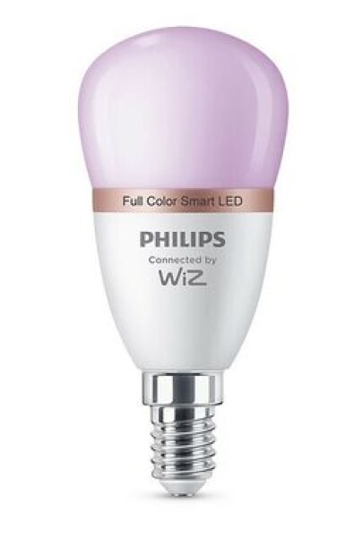 Philips SMART P45 E14 4.9W biela / múdra LED žiarovka / RGBW / 470 lm / 2200 - 6500 k / stmievateľná (929003499721)