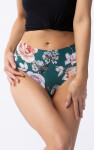 Dámske nohavičky Tea Rose Simple Brasil Maxi Green so vzorom - Julimex S