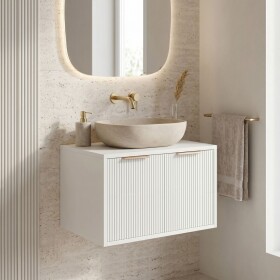 REA - Kúpeľňová skrinka pod umývadlo Core 60cm White REA-M0400