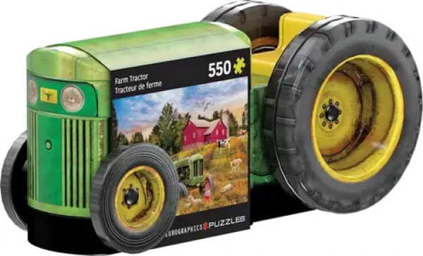 EUROGRAPHICS Puzzle v plechovej krabičke Starý traktor