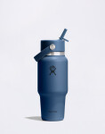 Hydro Flask Wide Mouth Travel Bottle with Flex Straw Cap (710 ml) Harbor Blue