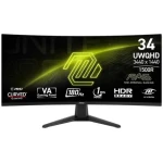 34" MSI MAG 346CQ čierna / VA / 3440 x 1440 / 21:9 / 1ms / 4000:1 / 300cd-m2 / DP + HDMI / VESA (MAG 346CQ)