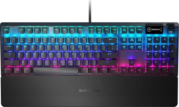 SteelSeries Apex 5 (DE) čierna / Herná klávesnica / Hybridné / RGB podsvietenie / DE layout (64535)