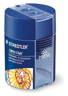 Staedtler Orezávatko Noris Club dvojité okrúhle modré / Orezávatko / manuálne / 2 otvory / O 8,2-10,2 mm (512 002)