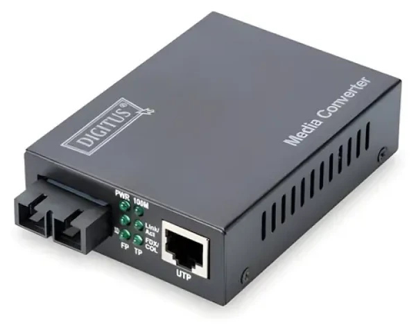 Digitus RJ-45/SC Singlemode / Mediakonvertor / Fast Ethernet / 100Base-TX - 100Base-FX / do 20 km (DN-82021-1)