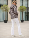 Dámska prechodná bunda v leopardej ružovej farbe FashionStreet TY5550 XXL
