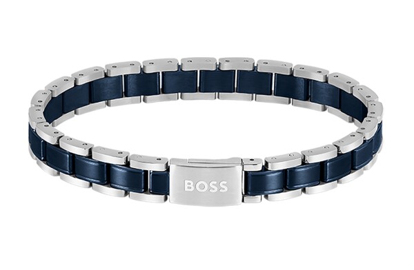 Hugo Boss Štýlový bicolor náramok pre mužov Metal Links Essentials 1580664