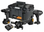 DeWalt 18V XR McLaren F1 Team / Sada aku náradia / Vŕtačka, uhlová brúska, rázový uťahovač / 2x 5,0 Ah (DCK3222MP2T)