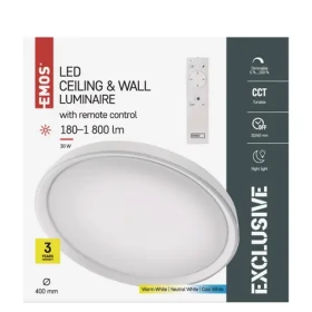 GP MET ILVI biela / Prisadené LED svietidlo / 30W / stmievateľné / CCT 2700-6500K / 1800 lm / IP20 (1539094300)