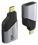 PremiumCord adaptér USB-C na HDMI sivá / Redukcia / 8K 60Hz / 4K 144Hz (ku31hdmi26)