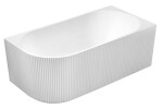 AQUALINE - TIBERA STRIP R rohová stojaca vaňa, 150x75cm, biela E1037G
