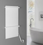 SAPHO - ELMIS elektrický sušiak uterákov 400x800 120 W, hliník, biela mat EB420